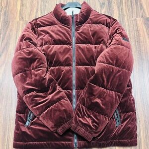 DKNY Rich Burgundy Velvet Jacket